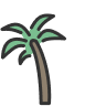 Approaching Retirement Icon - palm tree